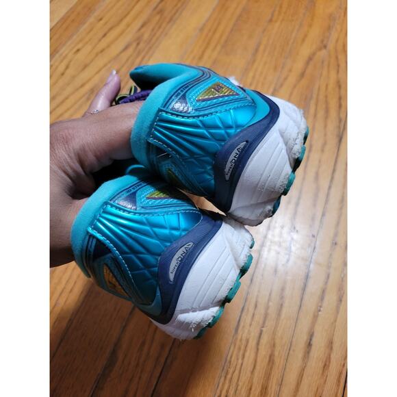 Brooks Glycerin 14 Purple Teal Blue Running Shoes Womens Size 8.5 - Picture 4 of 8
